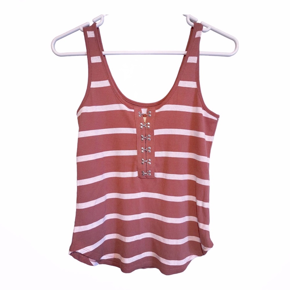Ladies Chaser Tank Top Striped Size Small